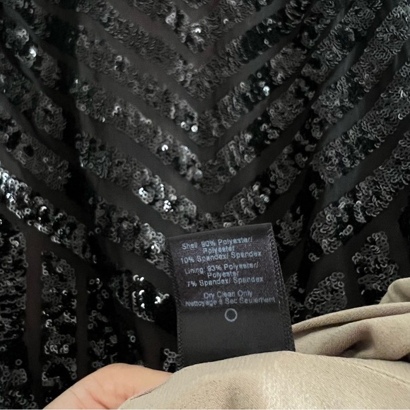Dress The Population | Black Nude Sequin Dress - Picture 11 of 11